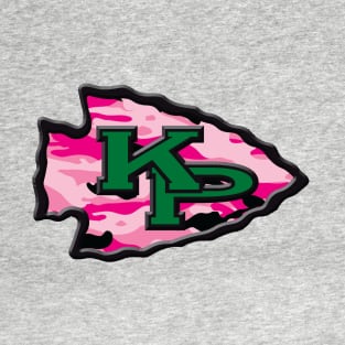 KP Chiefs pink camouflage logo T-Shirt